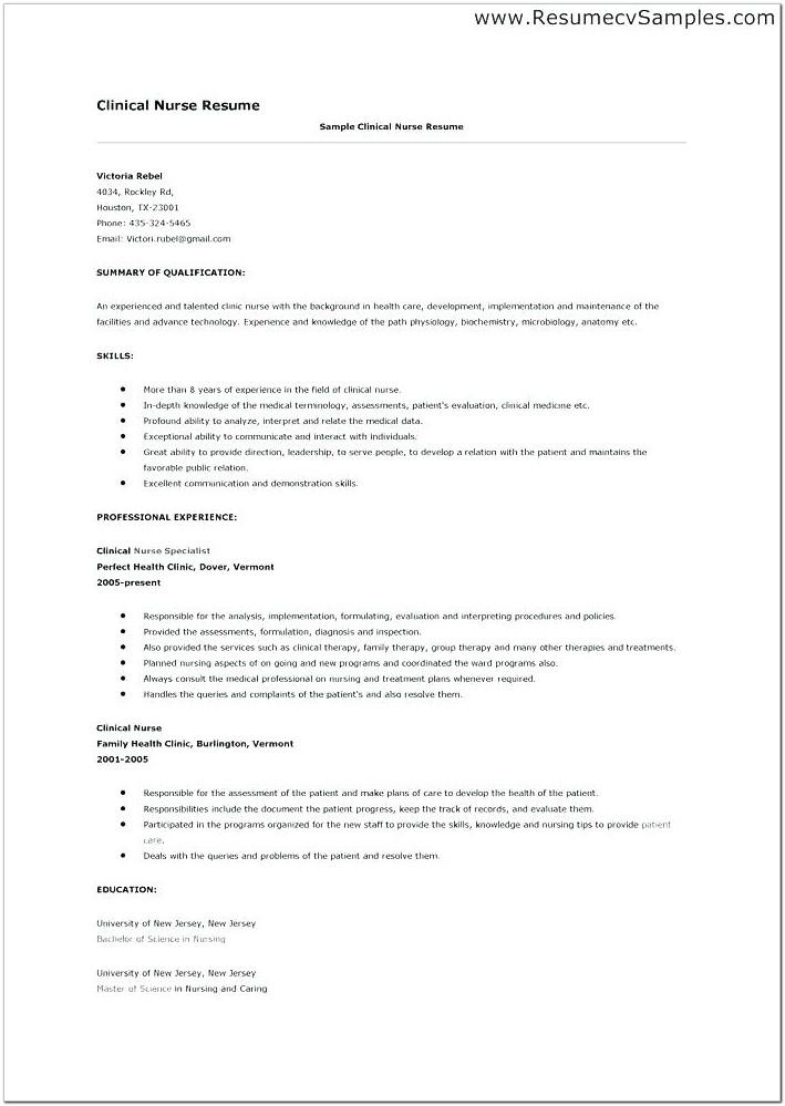 Best Resume Format Doc Free Download