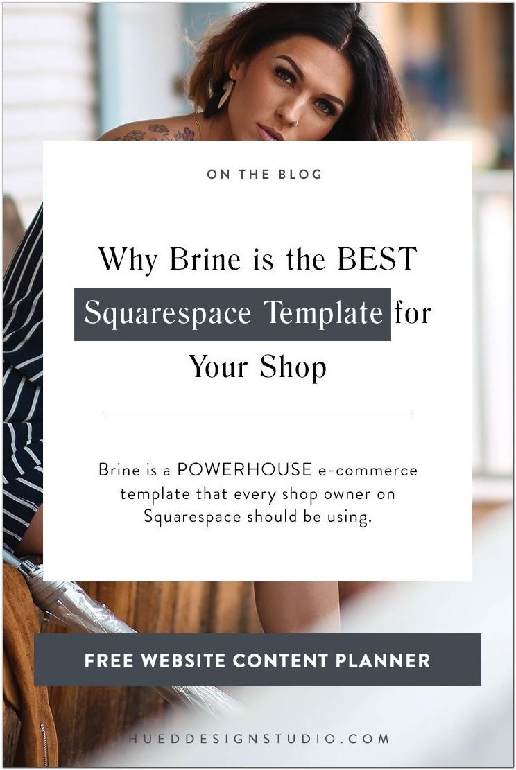 Best Squarespace Shop Template