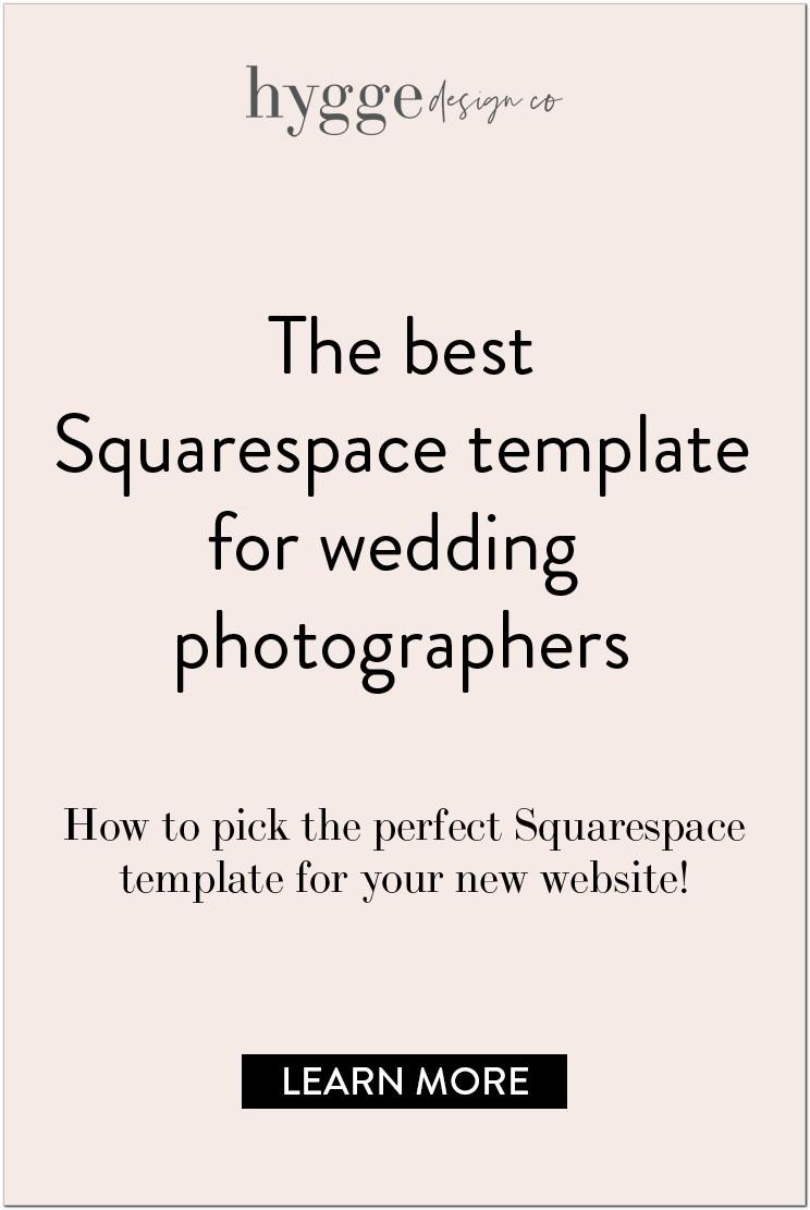 Best Squarespace Template For Wedding Photographers
