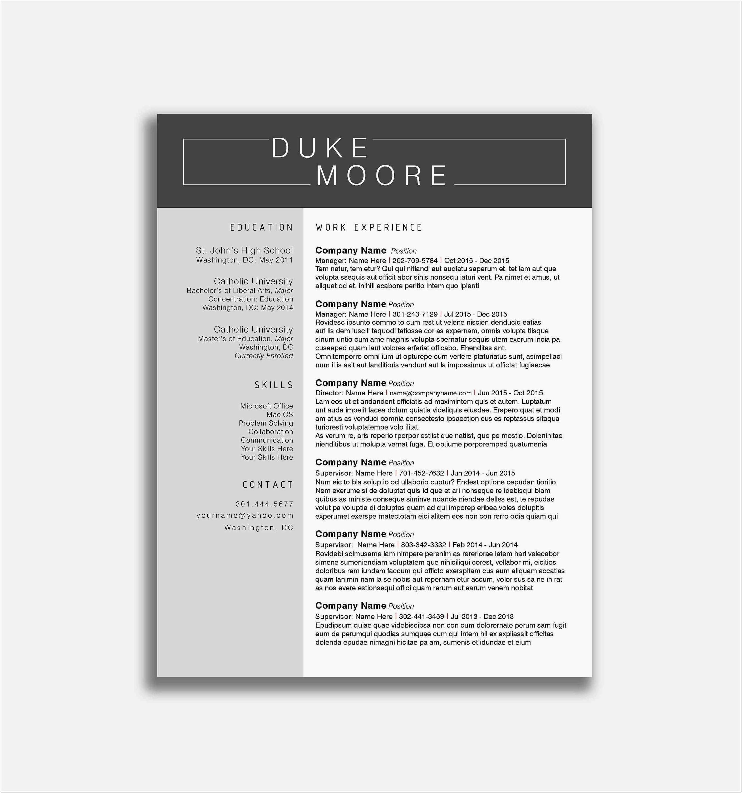 Best Teacher Resume Templates