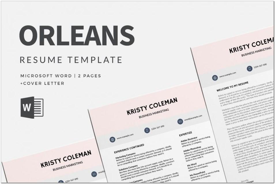 Best Word Templates For Resume