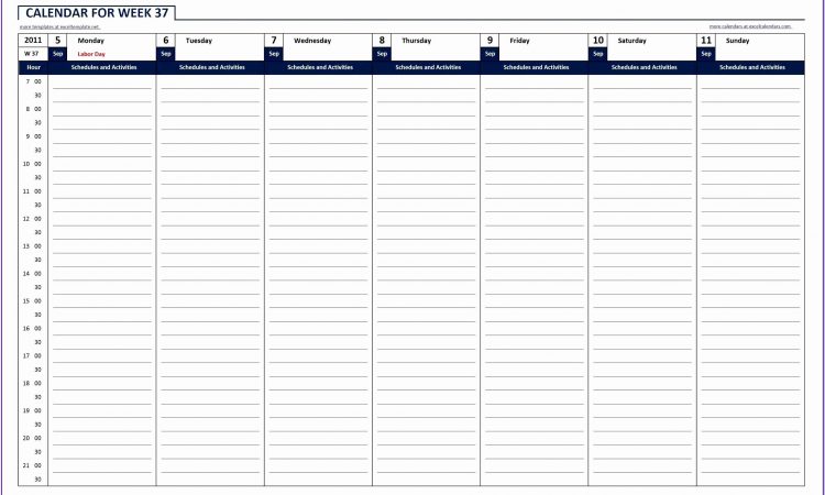 Bi Weekly Employee Schedule Template