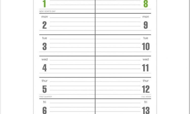 Bi Weekly Payroll Calendar 2016 Template