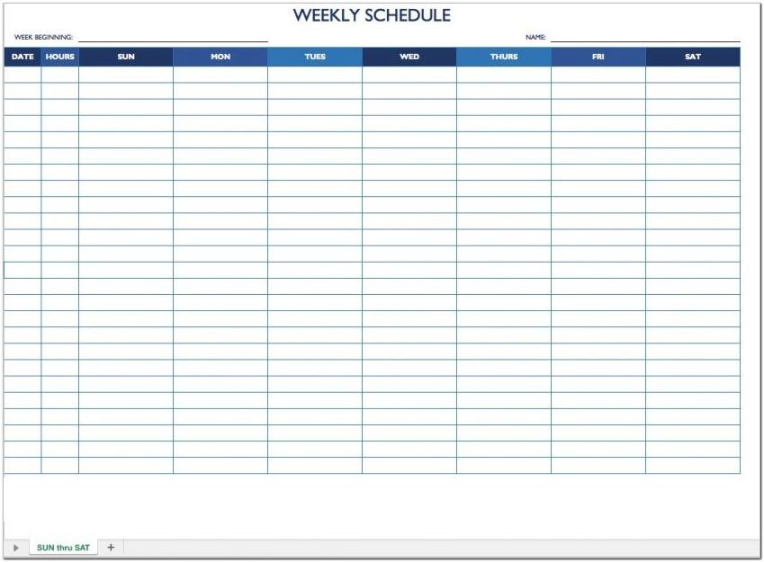 Bi Weekly Work Schedule Templates Free