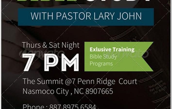 Bible Study Flyer Template Free