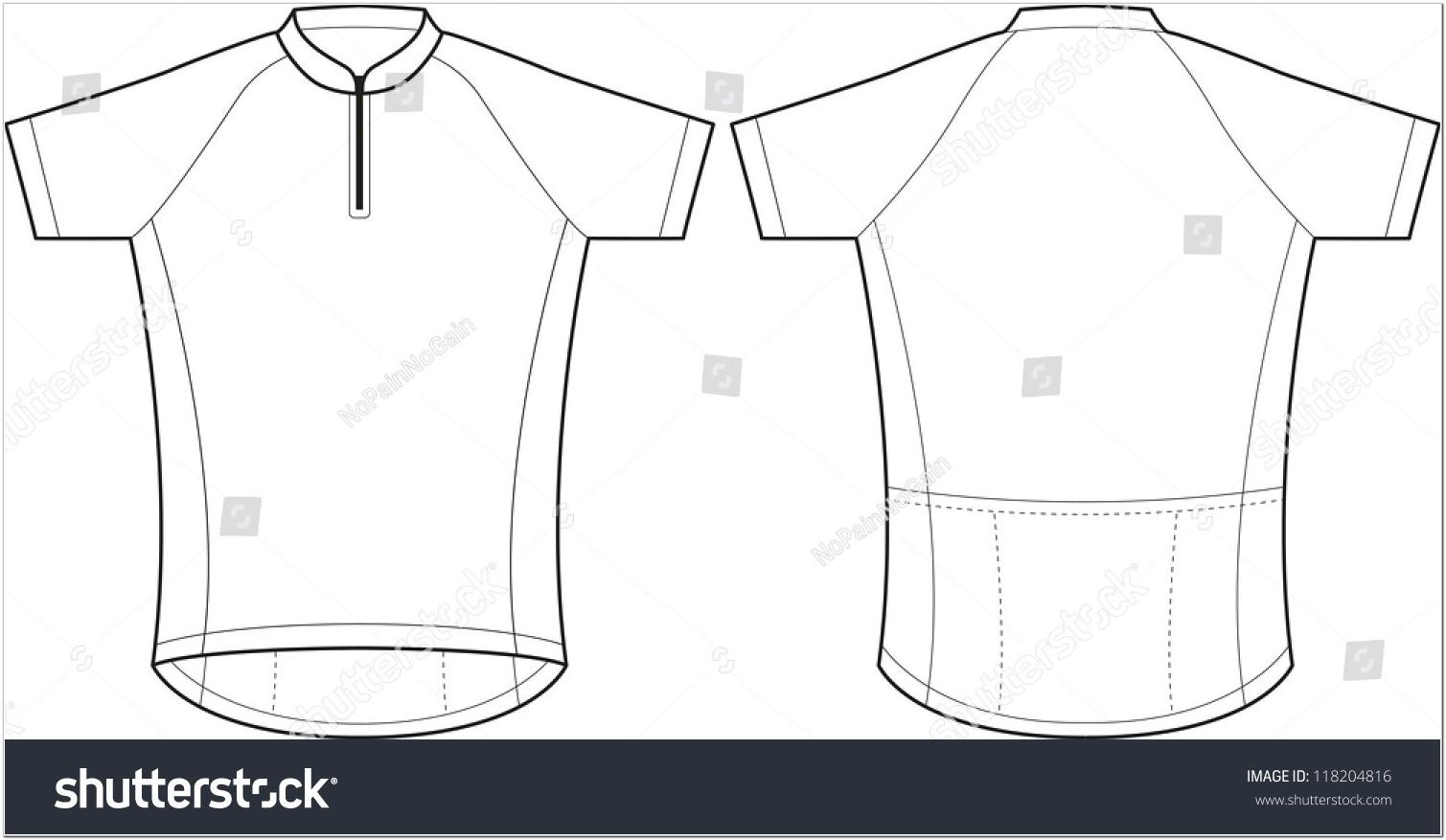 Bicycle Jersey Template Vector