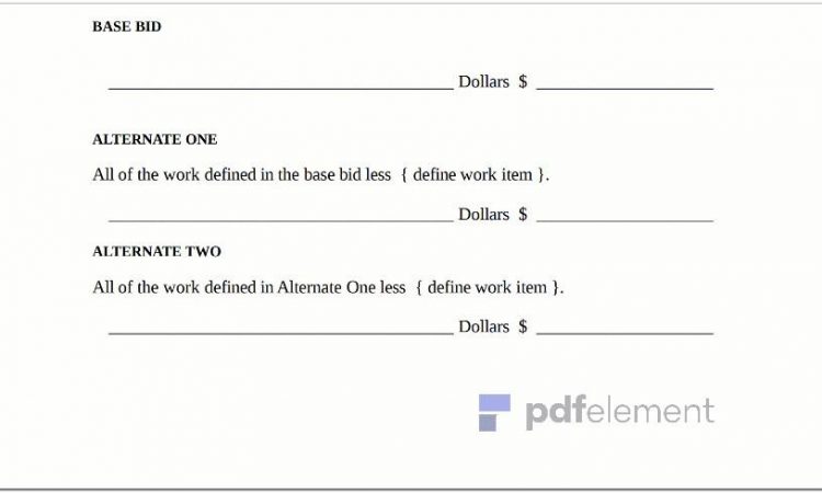 Bid Proposal Template Download (84)