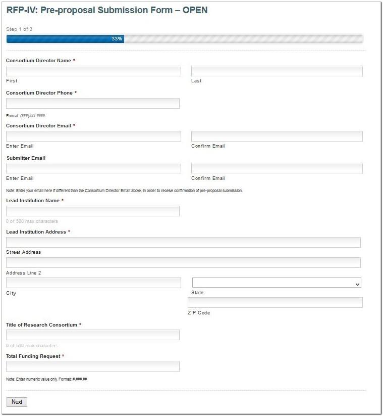 Bid Submission Form Template