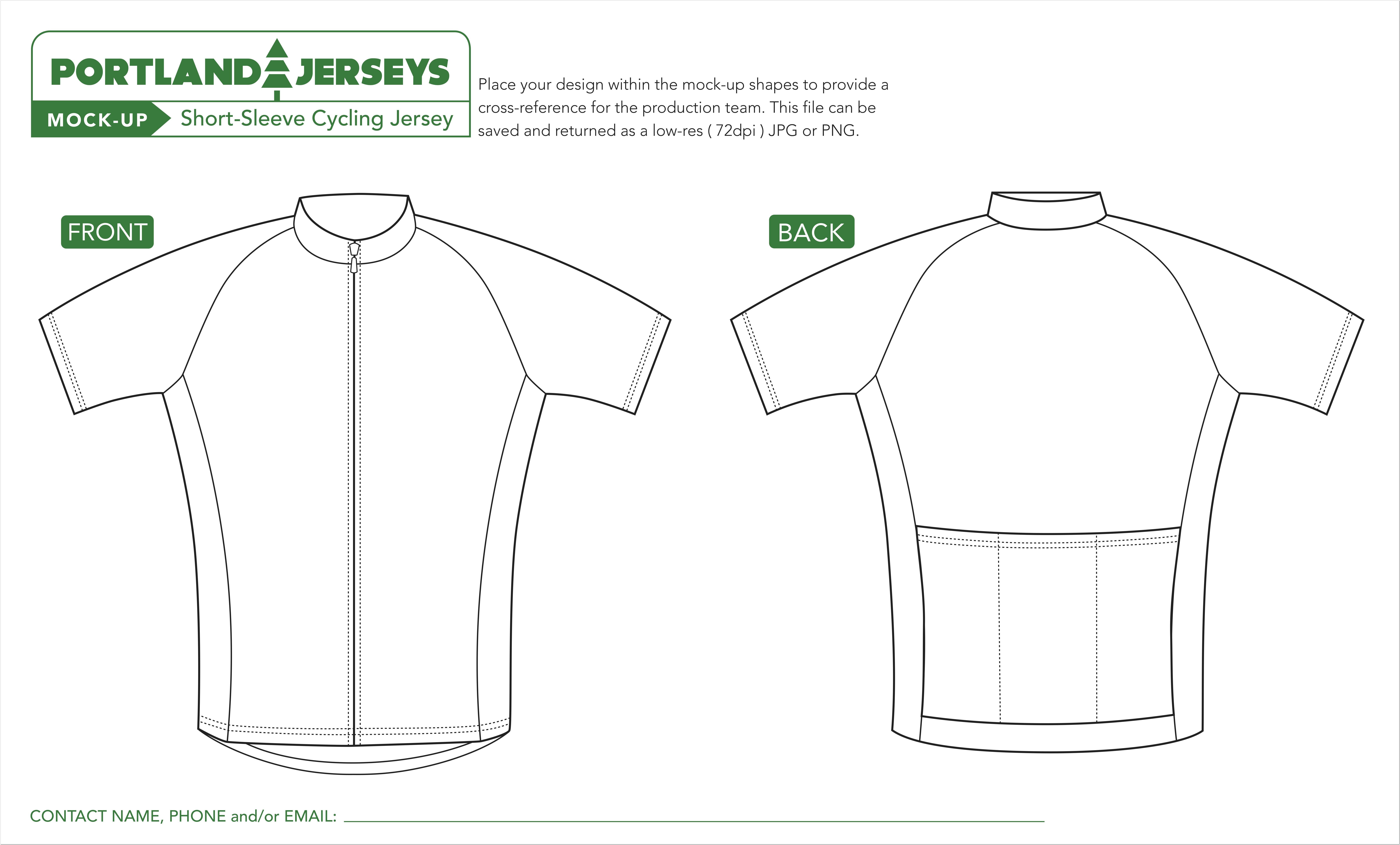 Bike Jersey Design Template