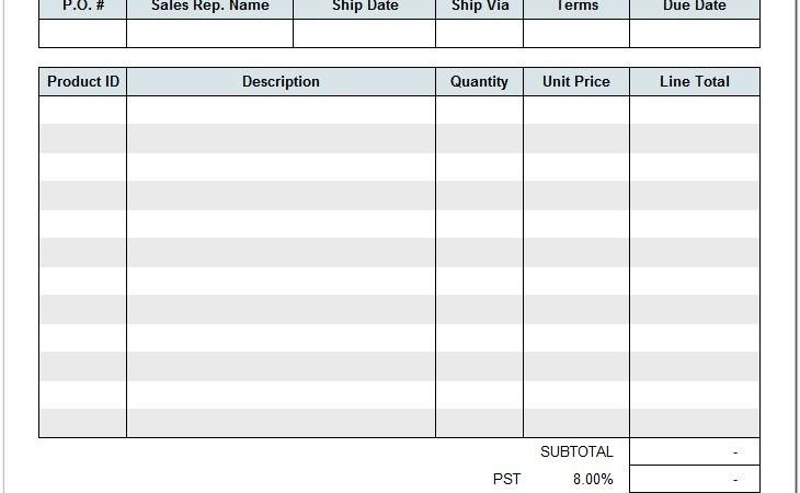 Billing Invoices Templates Free