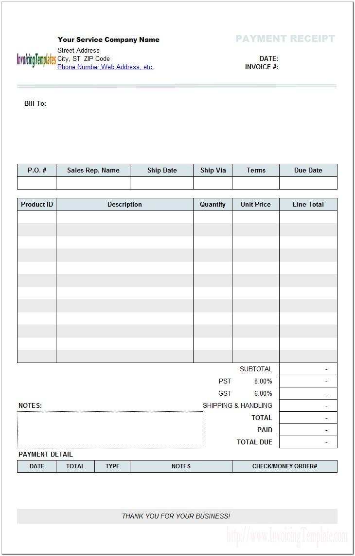 Billing Invoices Templates Free