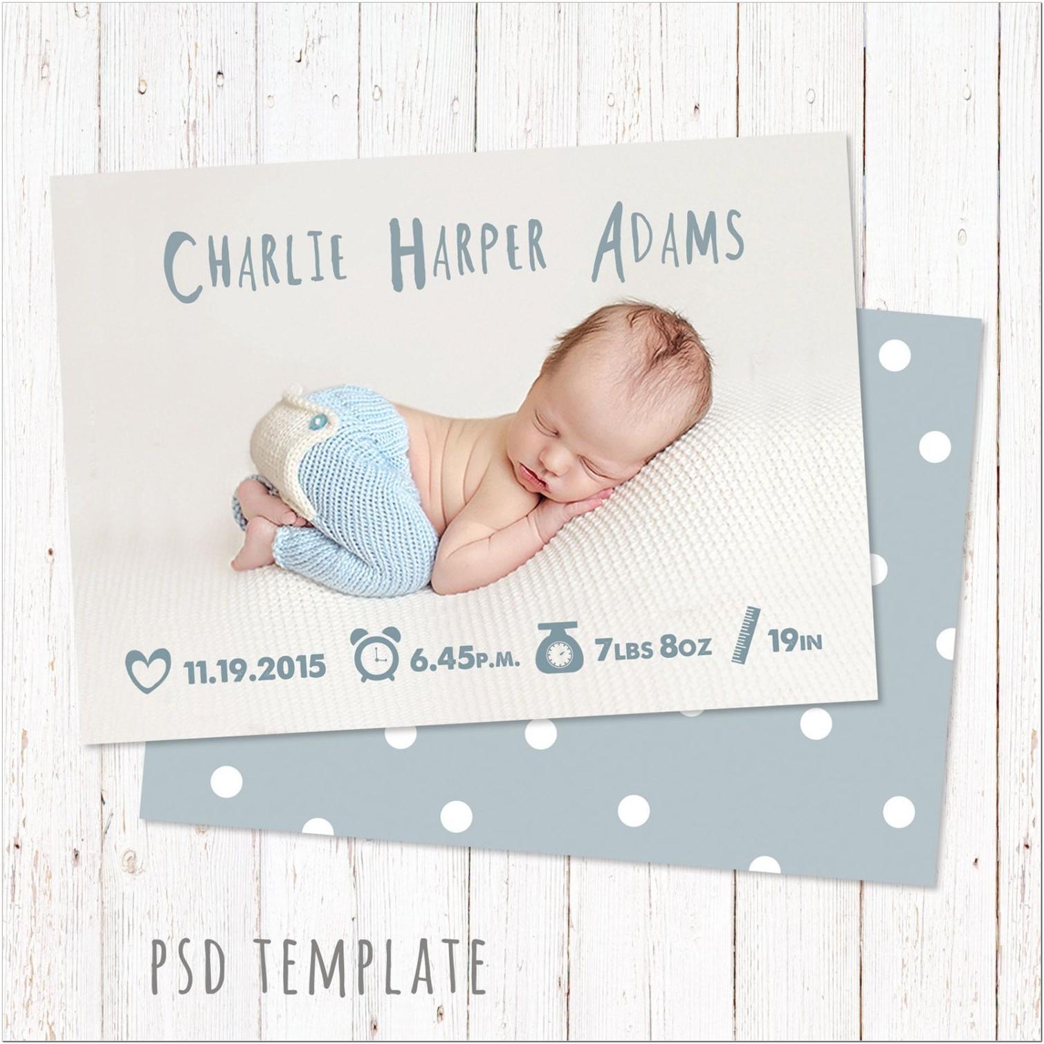 Birth Announcement Template Download