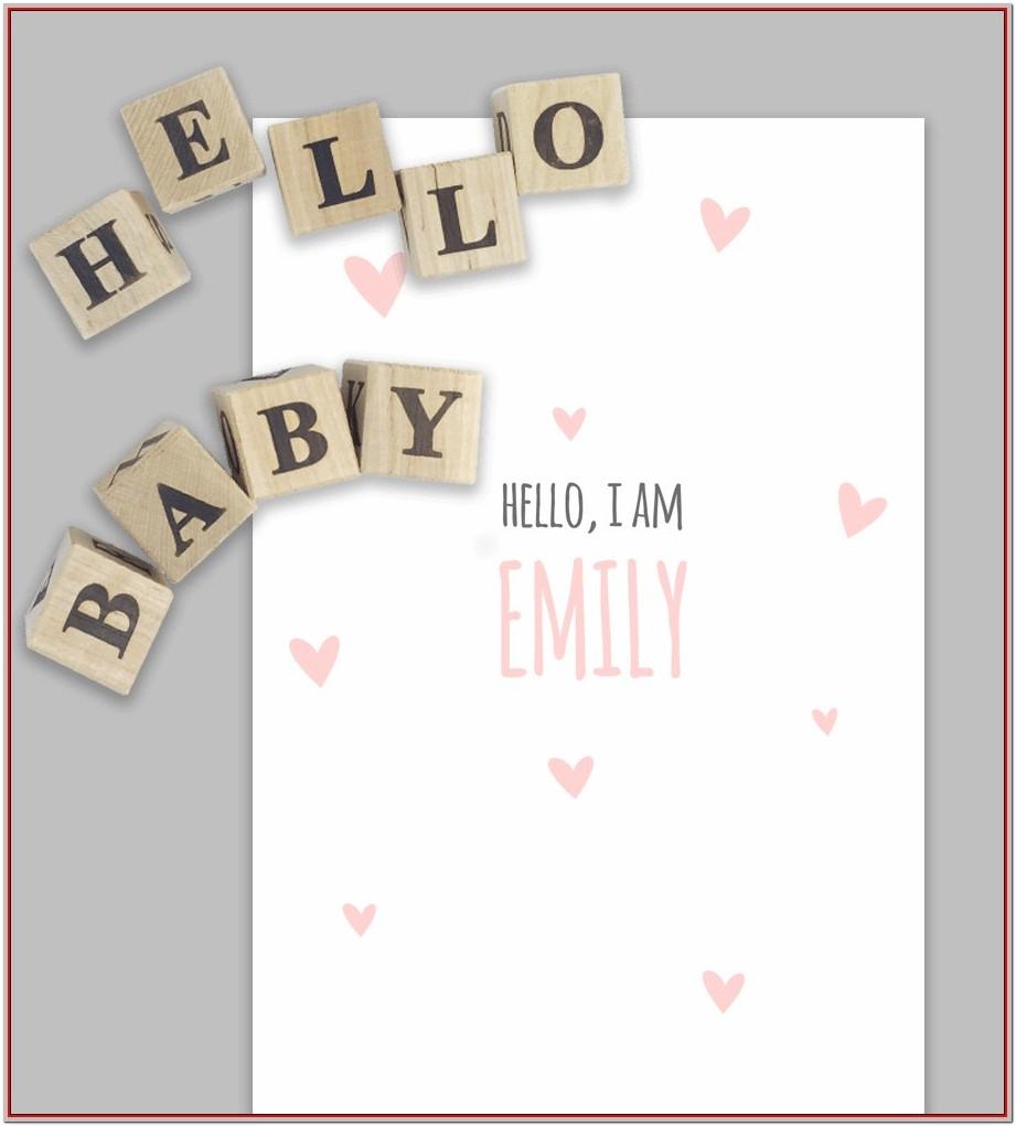 Birth Announcement Template Free Word