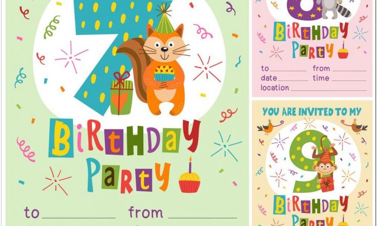 Birthday Invitation Card Template