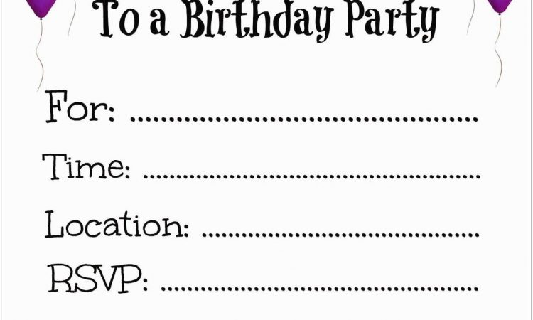 Birthday Invitations Templates Free