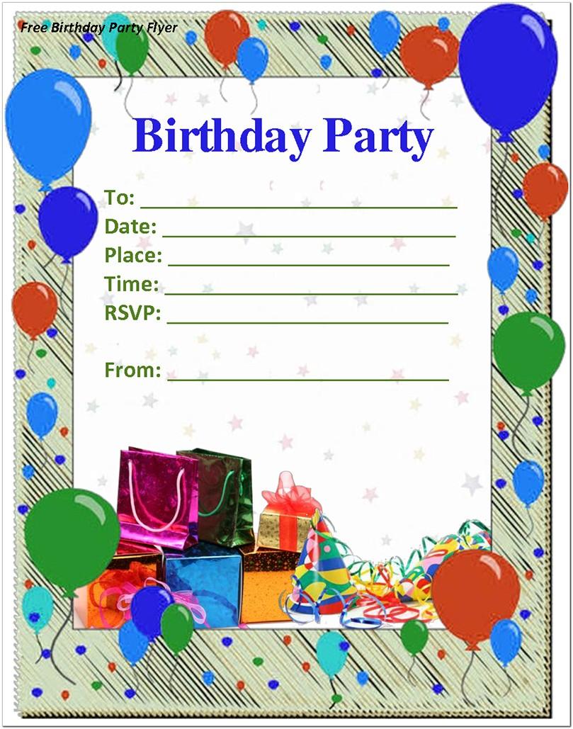 Birthday Invitations Templates Word