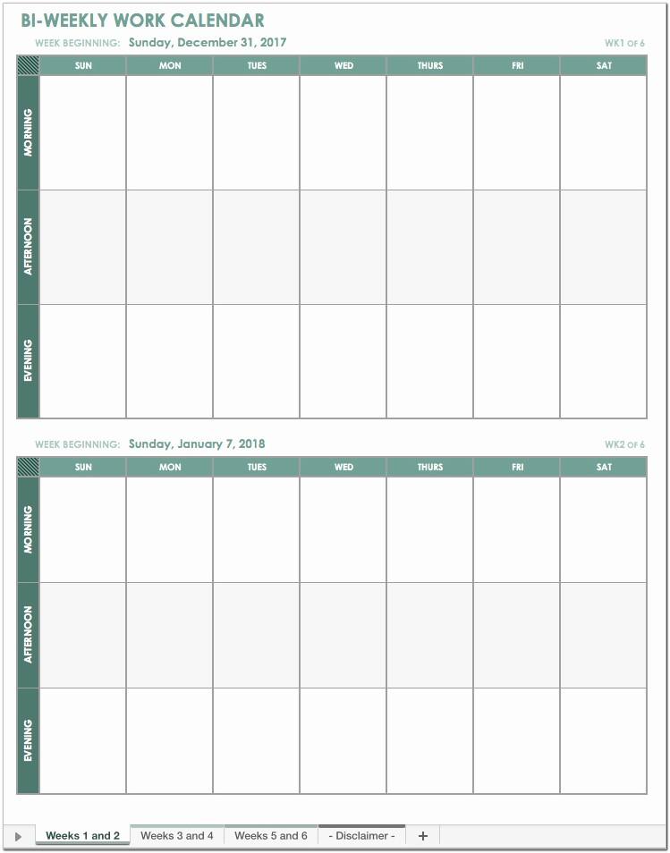 Biweekly Pay Schedule Template 2016