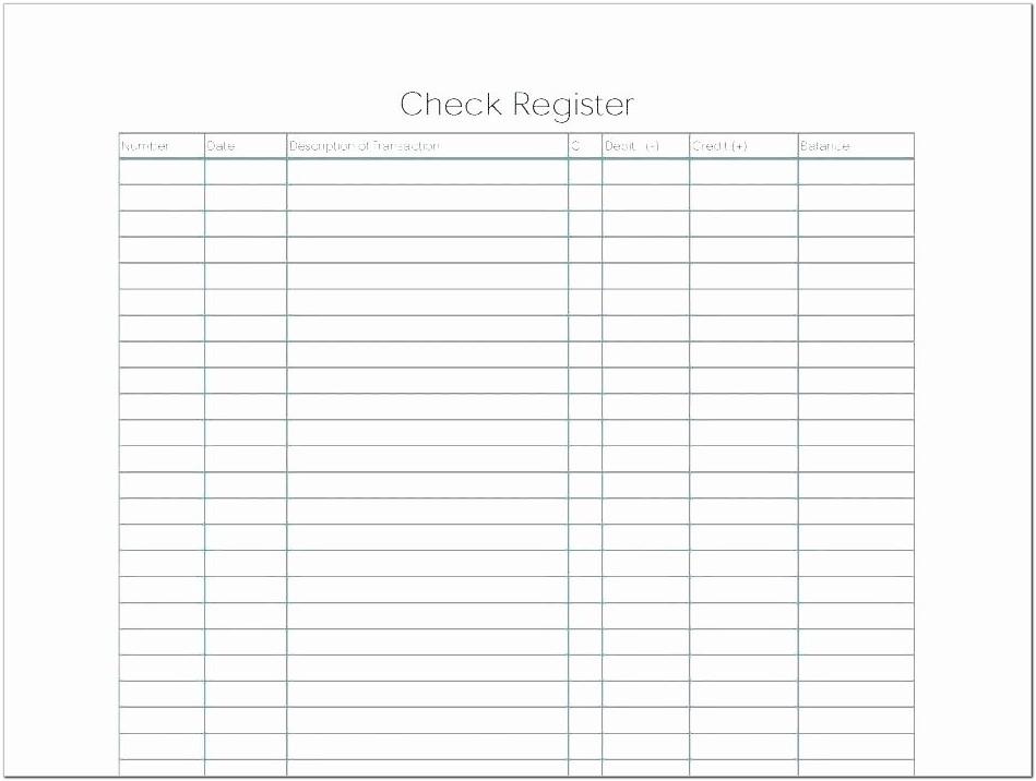 Blank Check Register Template Pdf