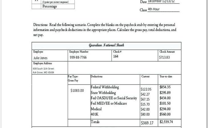 Blank Check Stub Template Pdf