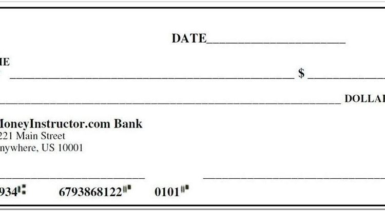 Blank Check Template Free Download