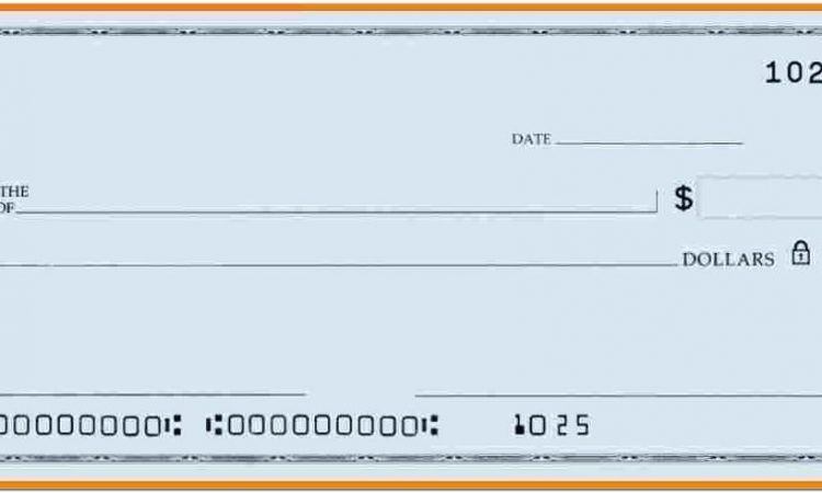 Blank Check Template Microsoft Word