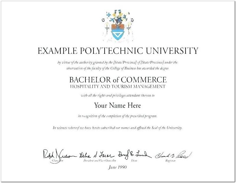 Blank Degree Certificate Templates