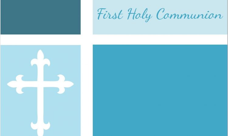 Blank Holy Communion Invitation Template