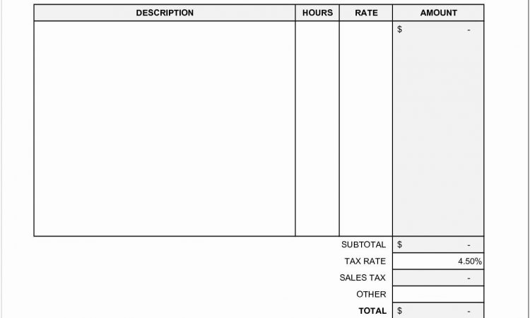 Blank Invoice Forms Pdf