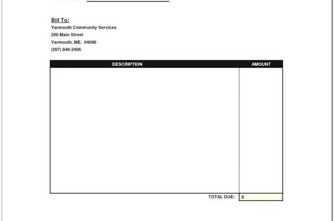 Blank Invoice Template Word Doc