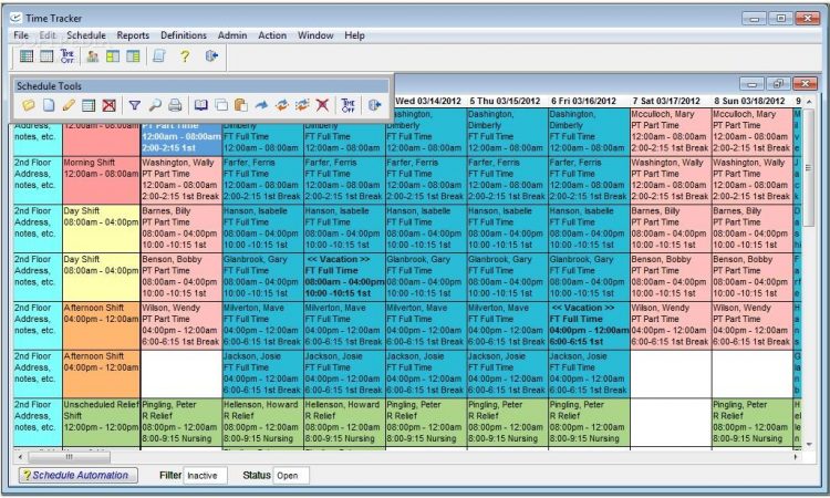 Blank Monthly Staffing Schedule Template