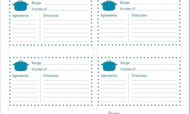 Blank Recipe Template Ks2