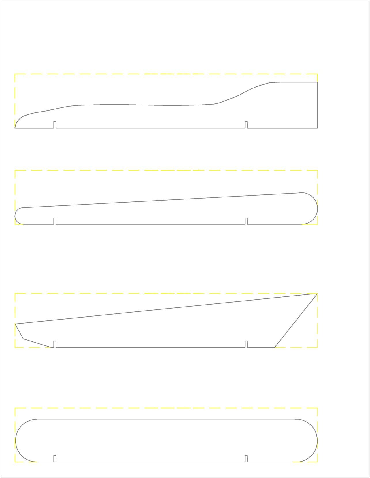 Blank Template For Pinewood Derby Car