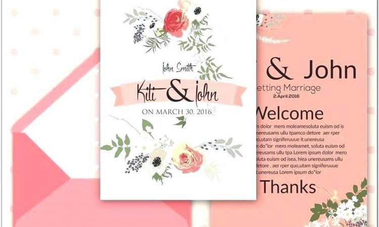 Blank Templates For Wedding Invitations