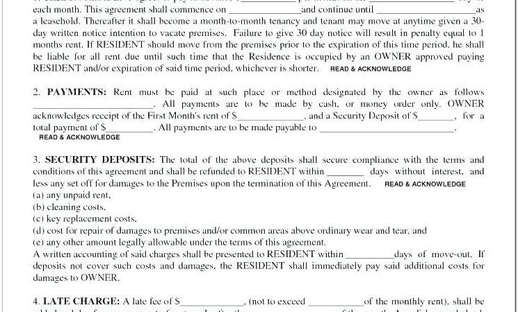 Blank Tenancy Agreement Template Free