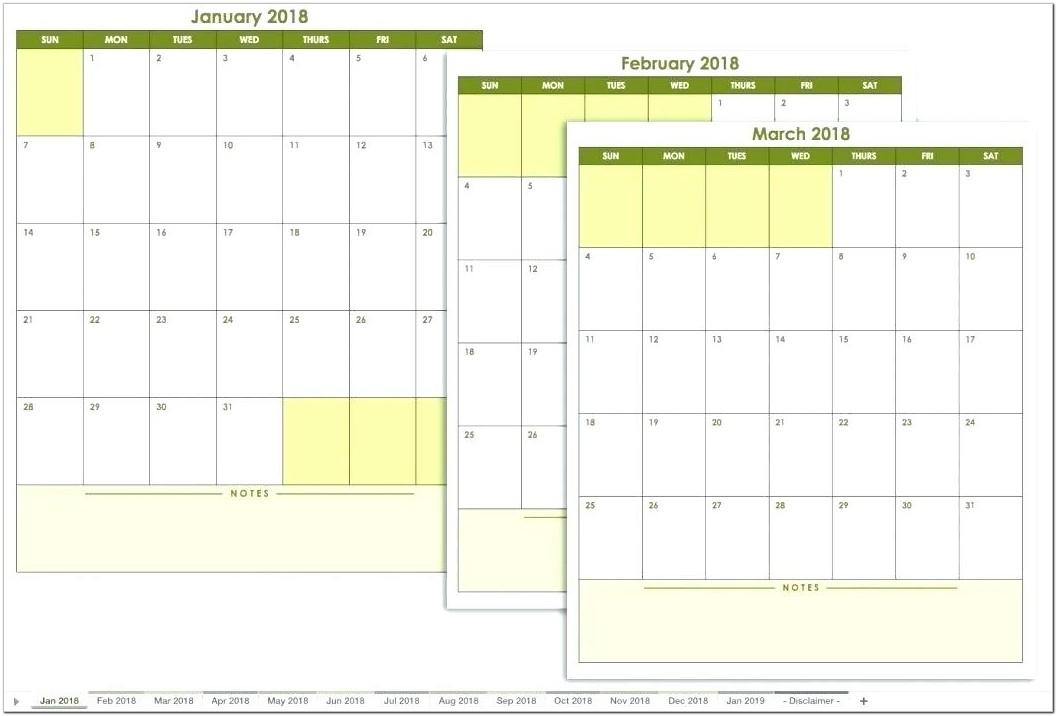 Blank Work Week Calendar Template