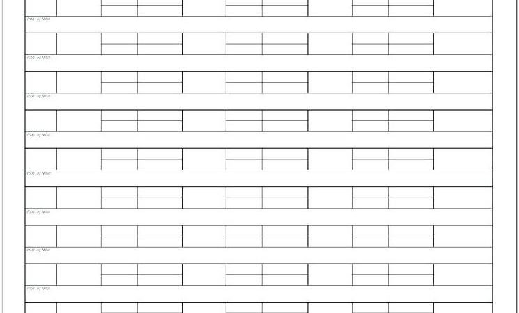 Blood Sugar Logs Printable