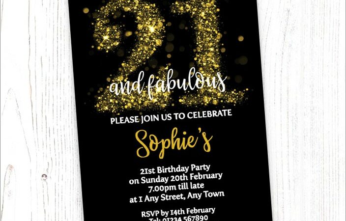 21st Birthday Invitations Online Free