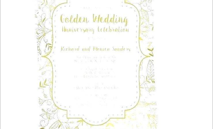 25th Wedding Anniversary Invitations Templates Free Download