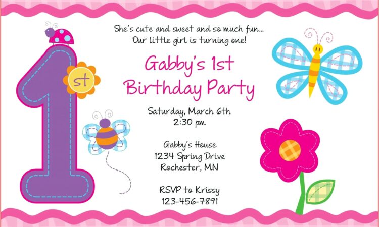 2nd Birthday Invitation Template