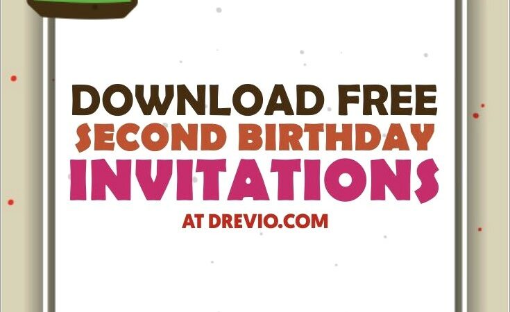 2nd Birthday Invitation Templates Free