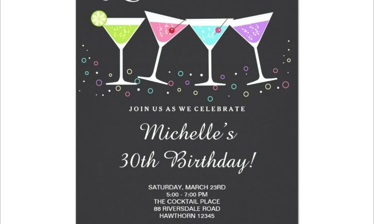 30th Birthday Invitation Wording For Her