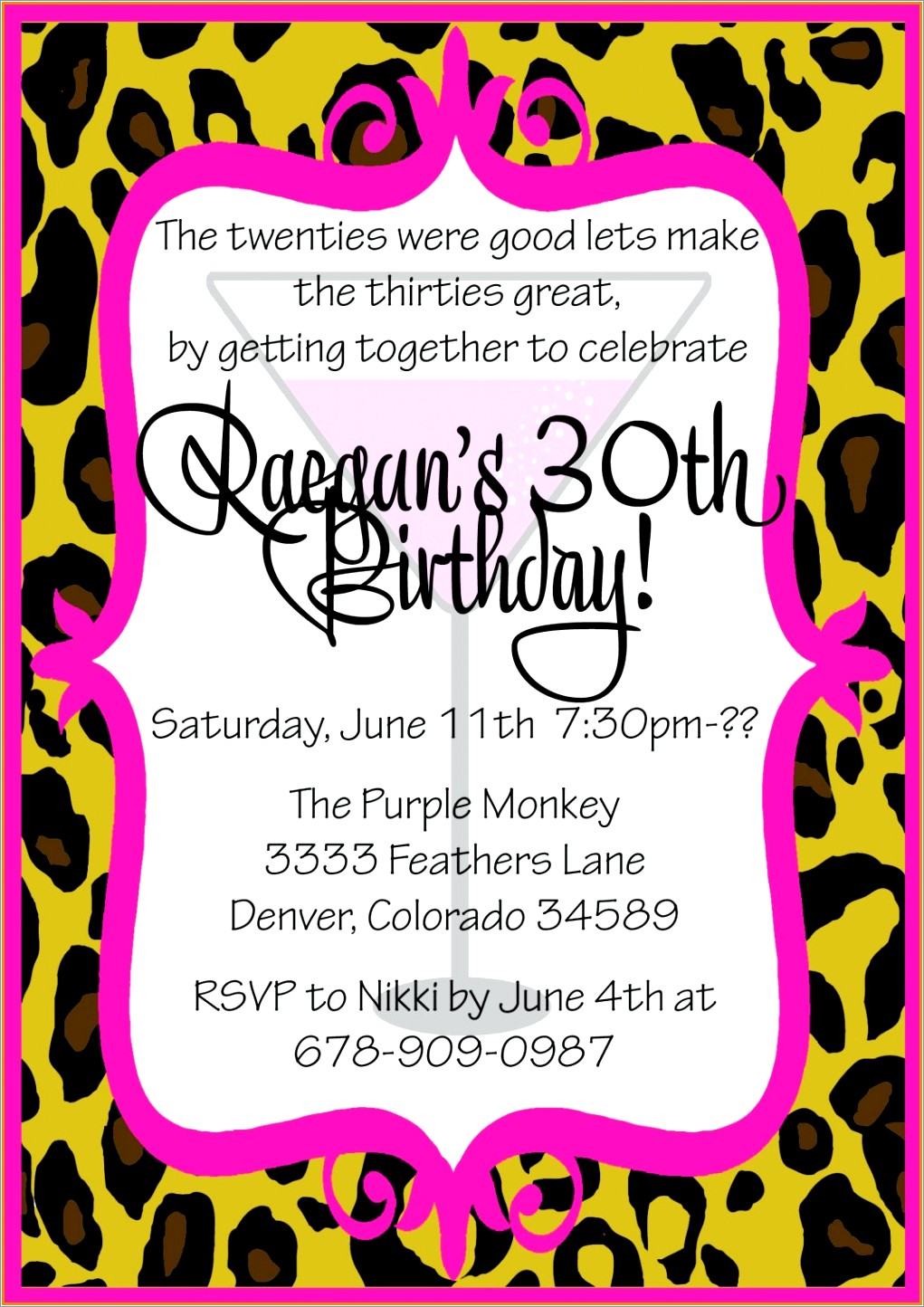 30th Birthday Invitations Funny