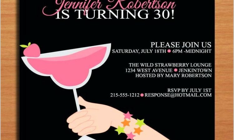 30th Birthday Invitations Ideas