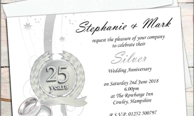 40th Anniversary Invitation Templates