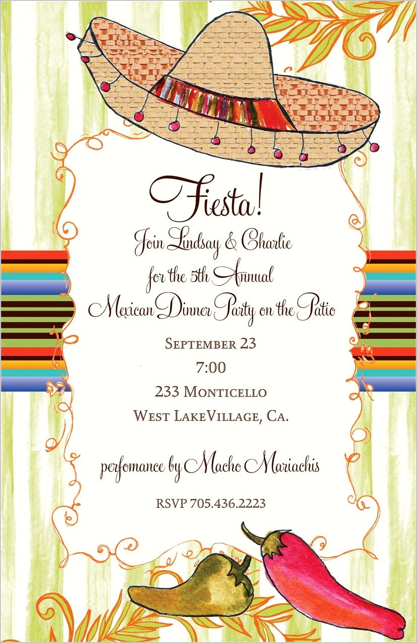 5 De Mayo Invitation Template