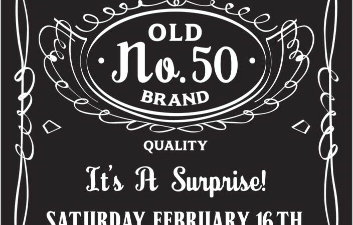 50th Birthday Invitation Templates Free Download