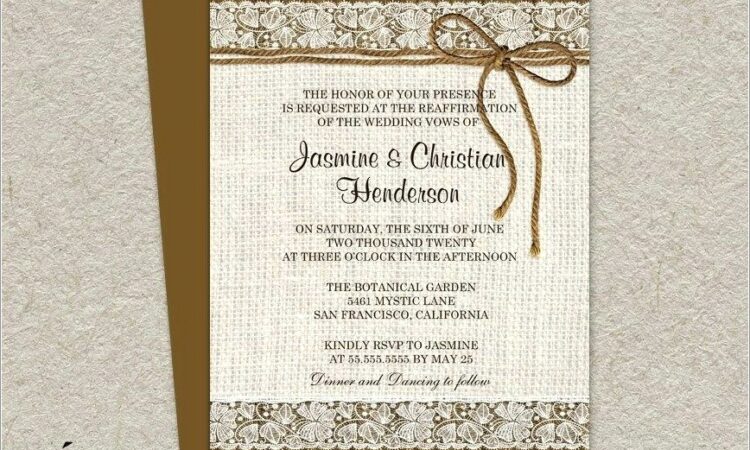 50th Wedding Anniversary Renewal Vows Invitations