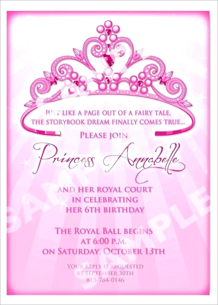 5th Birthday Invitation Message For Girl
