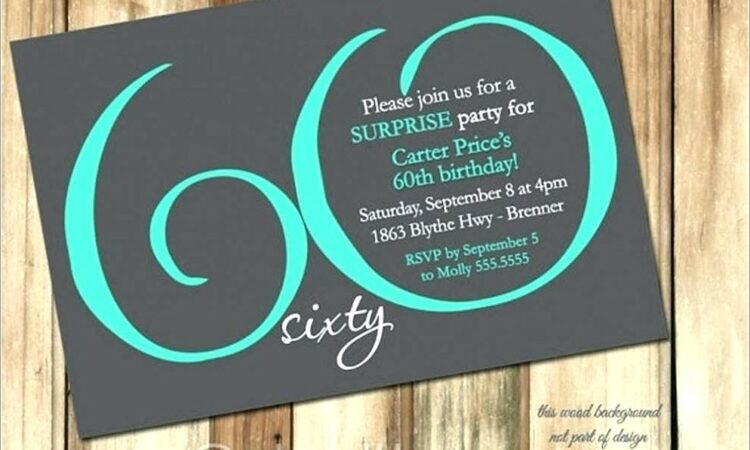 60th Birthday Invitations Online