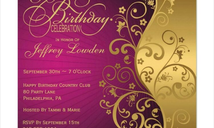 70th Birthday Invitations Wording Samples